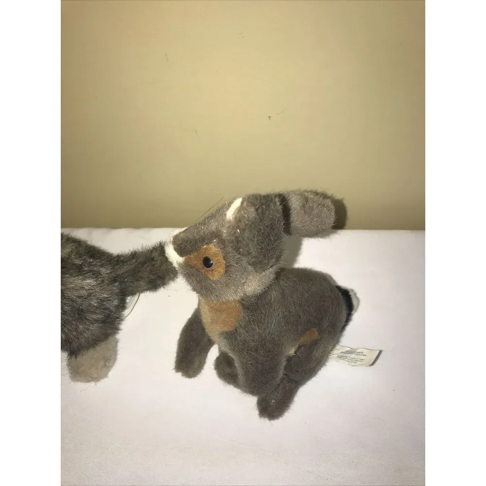 Smithsonian Institution Rabbit & fox Stuffed‎ Animal Little Soundprints 2003